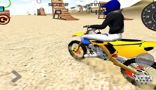 Game Pantai Motocross: Balap Aksi Sepeda