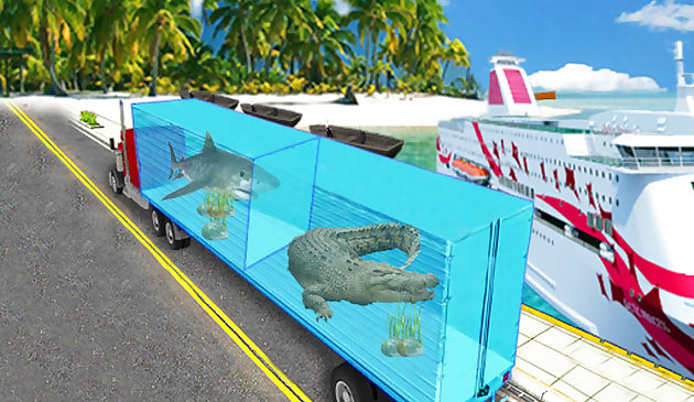 Camion de cargaison d’animal de mer