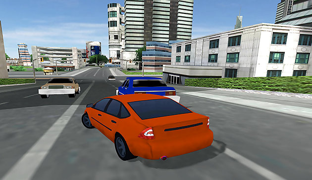 Simulatore di auto della città di guida reale