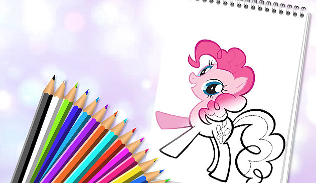 Carino libro da colorare pony