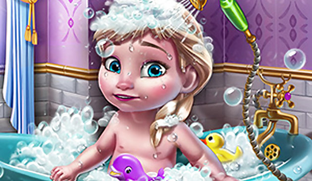 Amusement de douche de bébé de reine de glace