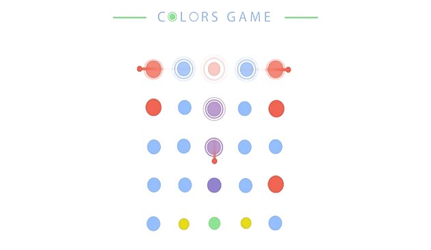 脳の体操の色のゲーム