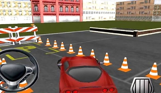 Hartparkplatz Modernes Laufwerk Spiel 3D