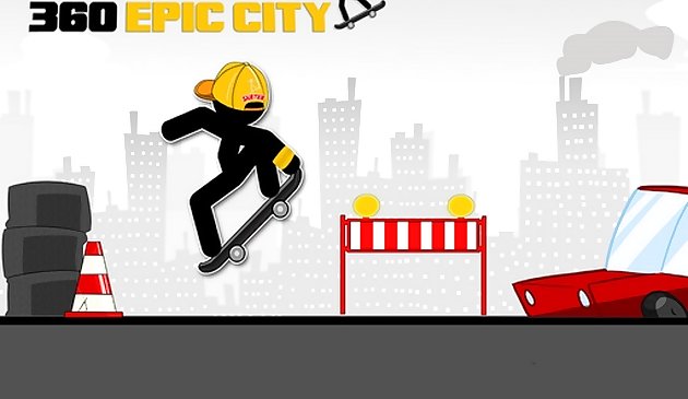 स्टिकमैन स्केट 360 एपिक सिटी