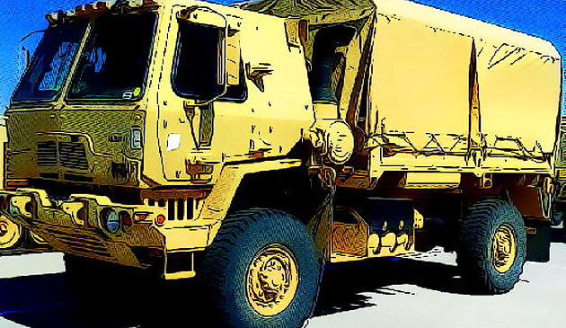 Xe tải quân đội ghép hình