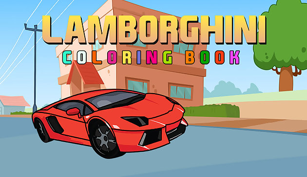 Sách tô màu Lamborghini - trò chơi trực tuyến miễn phí