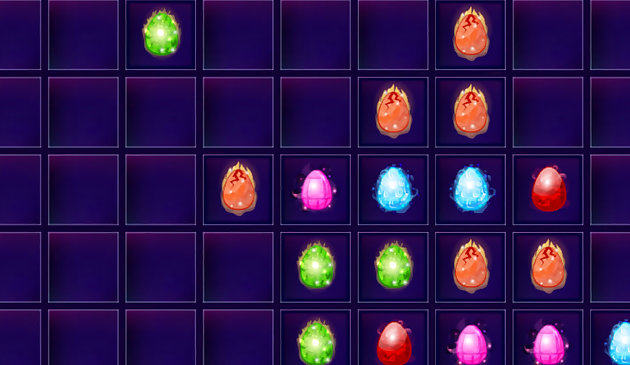 Lignes d’œufs de Pâques