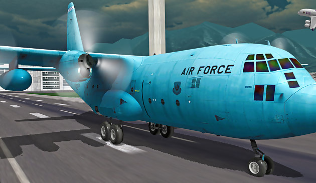 Simulador de voo livre de avião