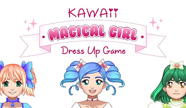 Kawaii Magical Girl Vestir-se Jogo