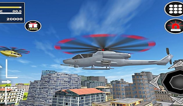 Jeu de simulation d’hélicoptère de ville