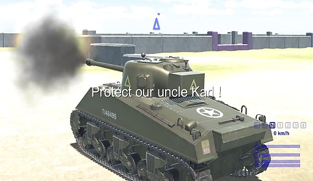 Simulação realista de batalha de tanques 2020
