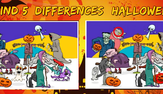 Trova 5 differenze Halloween
