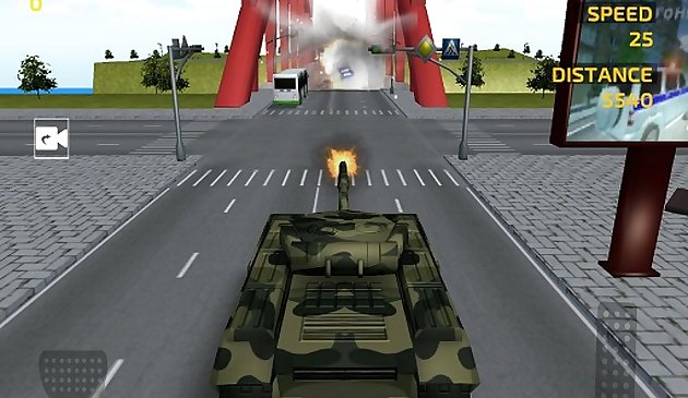 Jogo de simulação de condução de tanques do exército