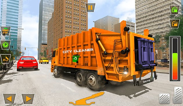 Уборщик мусора американского города: мусоровоз 2020