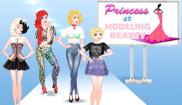 Prinzessin beim Modellieren der Realität