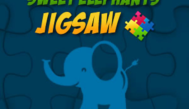 Dulce elefante jigsaw