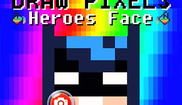 Menggambar Wajah Pahlawan Piksel