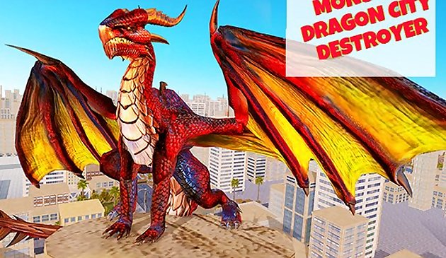 Монстр дракон: разрушитель города