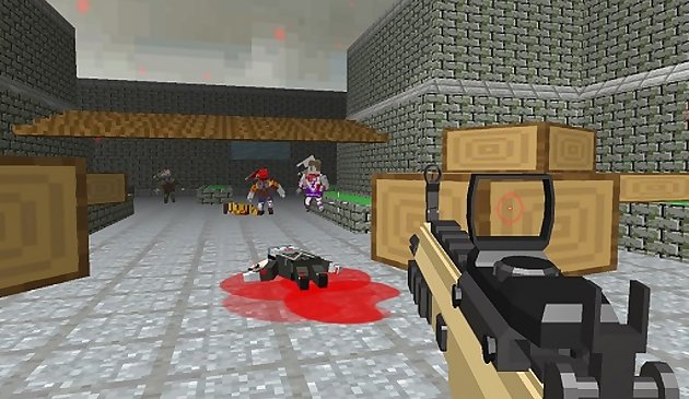 Пиксельный Апокалипсис: блочная битва стрельбы в зомби