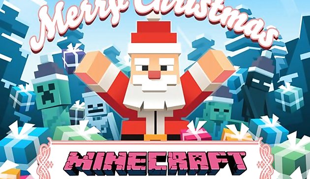 MineCraft Giáng sinh Ghép hình Câu đố