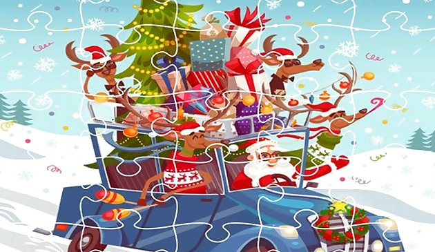 Jigsaw de Caminhões de Natal