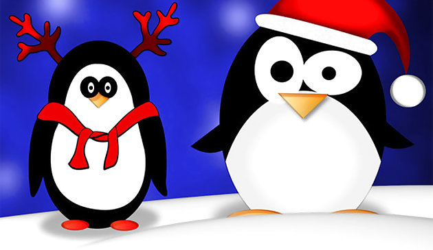 Puzzle pinguino di Natale