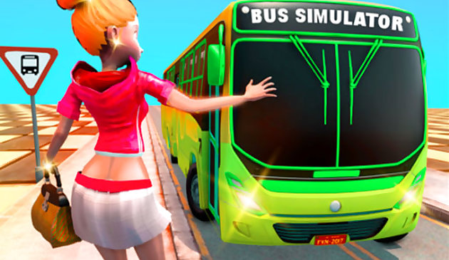 Simulador de conducción de taxis de autobús de pasajeros