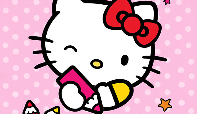 Farbe nach Nummer mit Hello Kitty