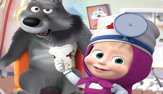 माशा और भालू- नि: शुल्क दंत चिकित्सक अस्पताल सर्जरी