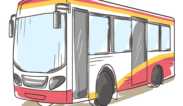 Diapositiva de Cartoon Bus