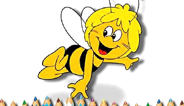 Maja la abeja libro para colorear