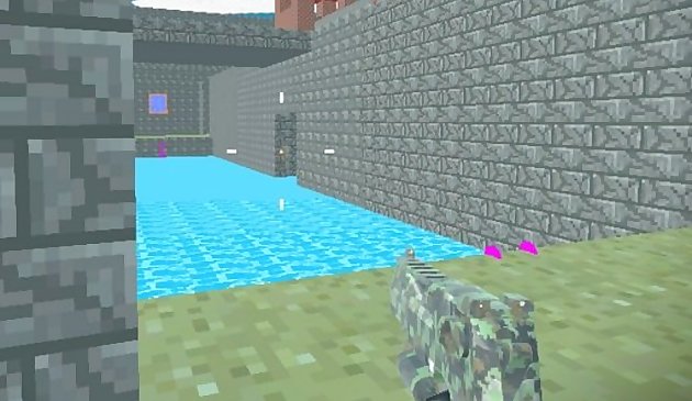 pixel blocky labanan fortress
