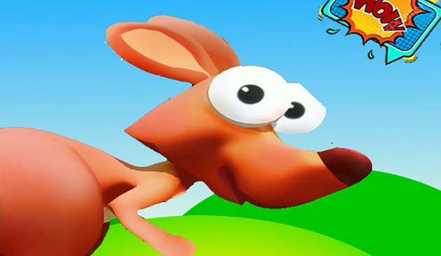 Nouveau jeu kangourou sauter et courir
