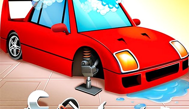 Salon de lavage de voiture pour filles Atelier d’auto