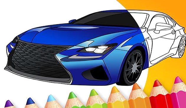 desenhar carro - Livro de Colorir carros de luxo japonês