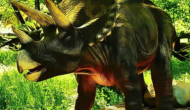 Triceratopo Dinosauro Puzzle