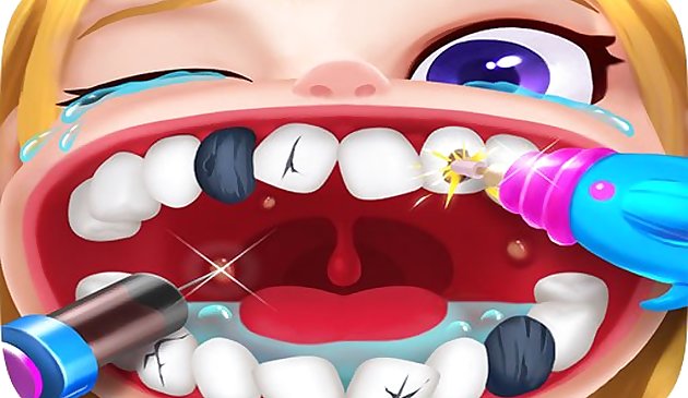 Cirurgia de dentista engraçado