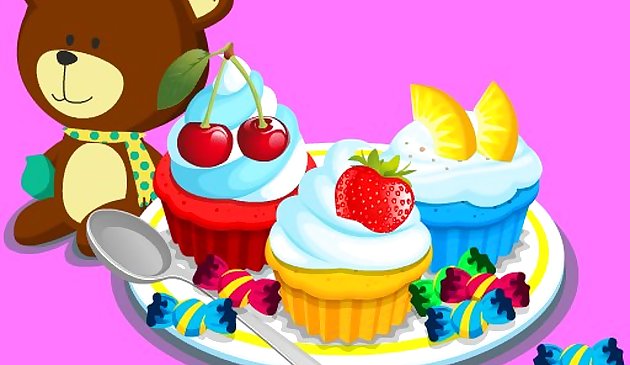 Cozinhando Cupcakes Coloridos