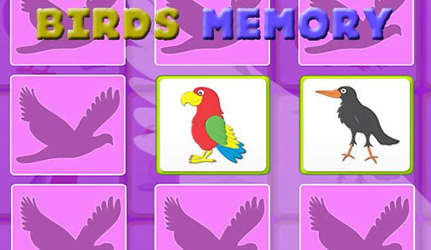Kinder Memory Game - Vögel