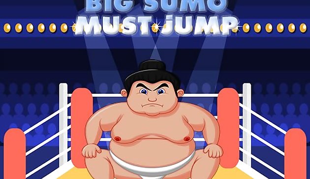 Großes Sumo muss springen