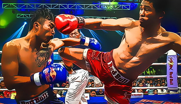 الملاكمة التايلاندية المقاتلين بانوراما