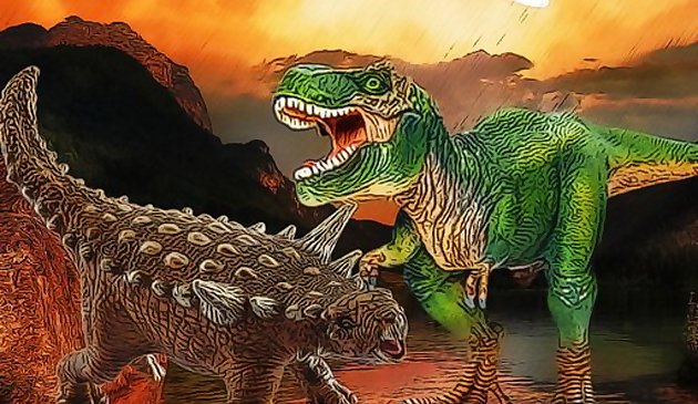 恐竜ファイトジグソーパズル