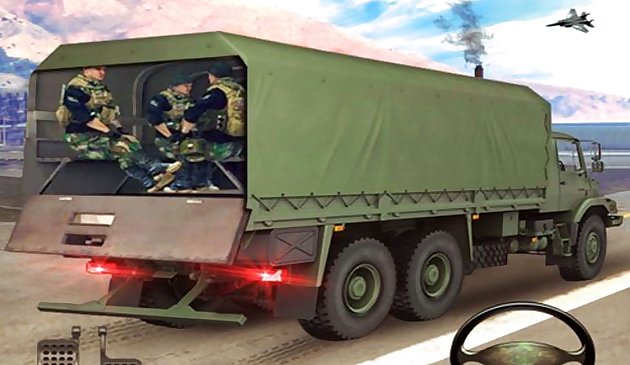 Jogos de caminhão simulador novo transporte de carga do exército dos EUA