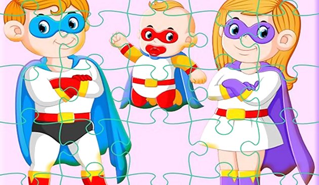 Jigsaw Keluarga Pahlawan Super