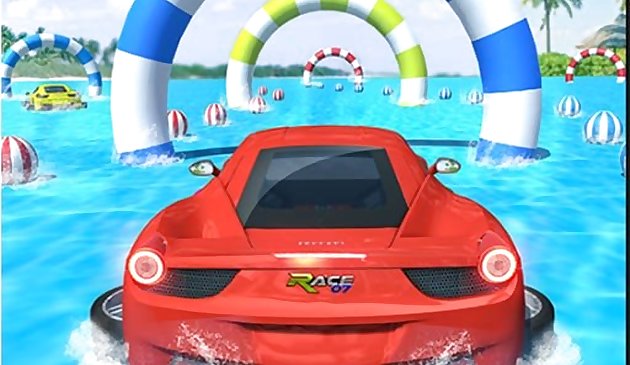 Wassersurfen Auto Stunts