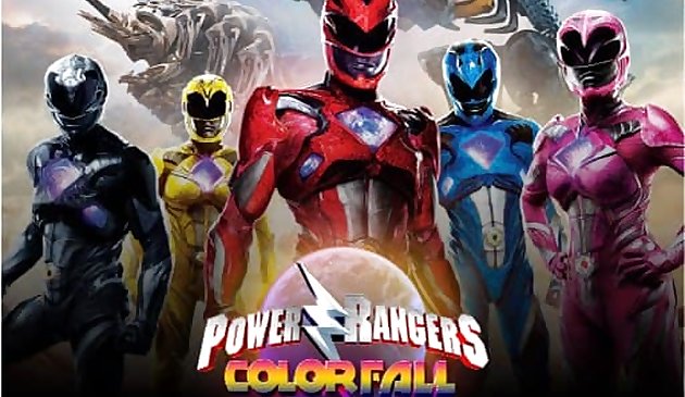 Power Rangers Color Fall - Pin Pull - Bulmaca Oyunu