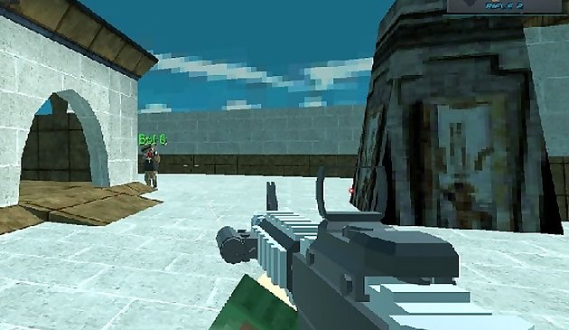 Combate en bloque Shooting Arena 3D Pixel