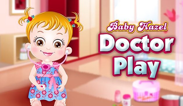 बेबी हेज़ल डॉक्टर खेलते हैं