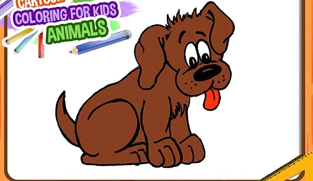 子供のための漫画塗り絵 - 動物