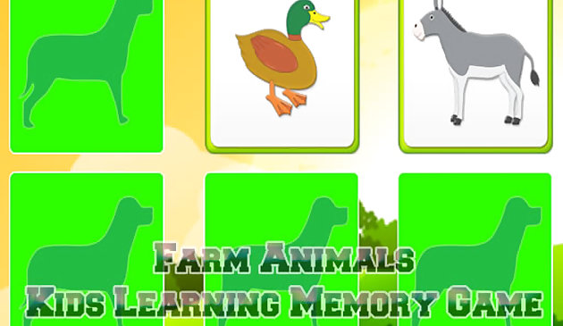 Crianças aprendendo animais de fazenda
